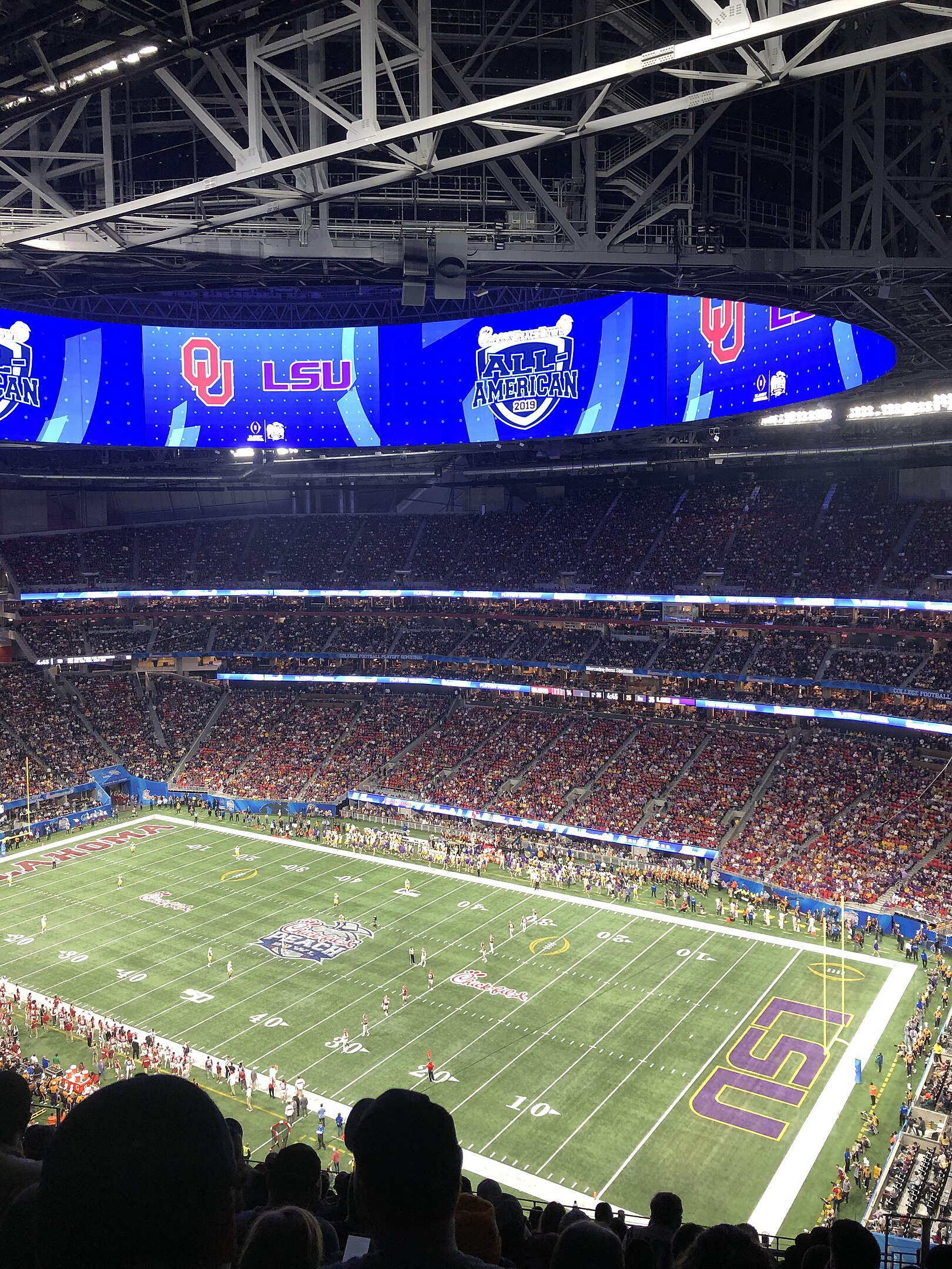 Mercedes-Benz Stadium interior during College Football Playoff